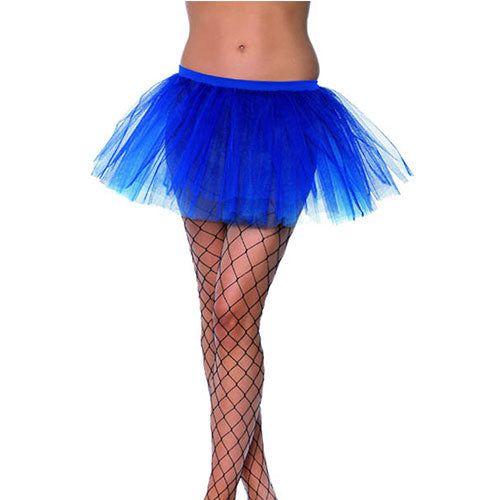 Blue fishnet tutu