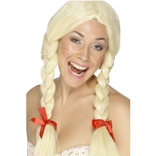 blonde schoolgirl wig