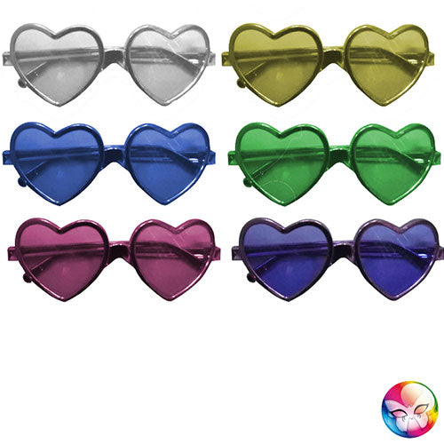 Metal heart glasses