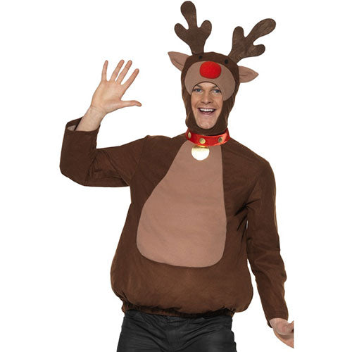 Déguisement homme renne Noël marron