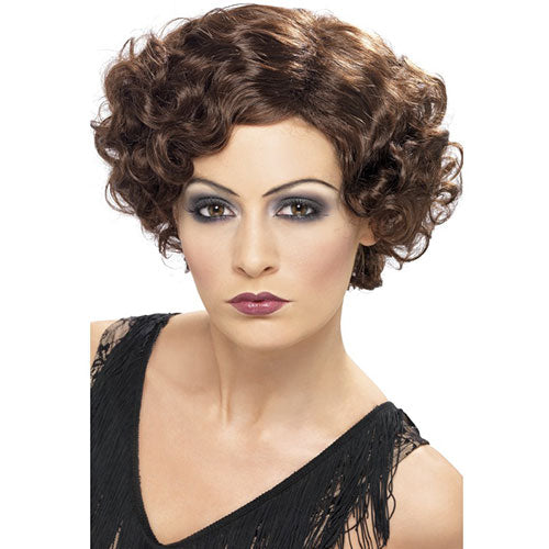 Brown charleston wig