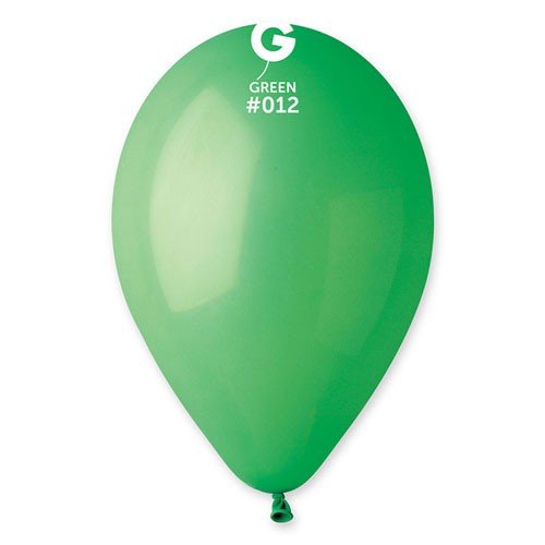 Bag of 100 green balloons 30cm