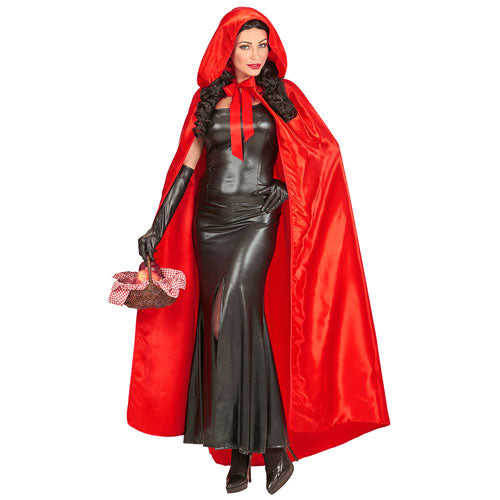Red satin cape