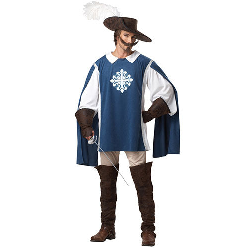 Blue Musketeer men's costume