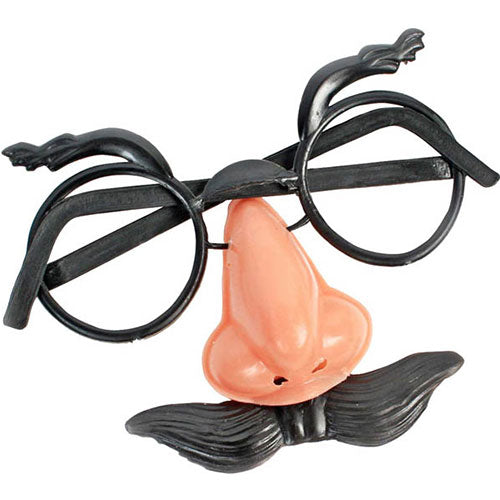 Glasses nose mustache eyebrows