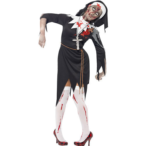 Female Zombie Nun Costume