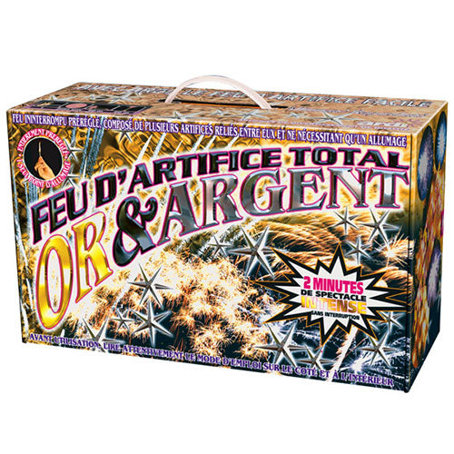 Portable gold silver total firework