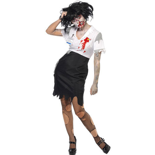 Female Zombie Office Worker Costume