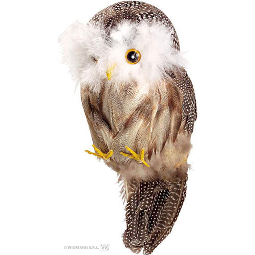 Feather owl decoration