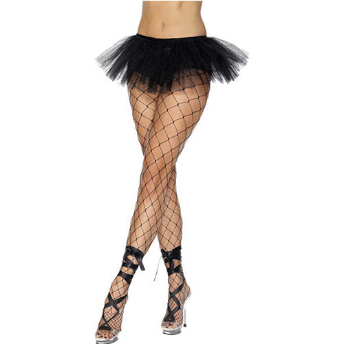 Black fishnet tutu