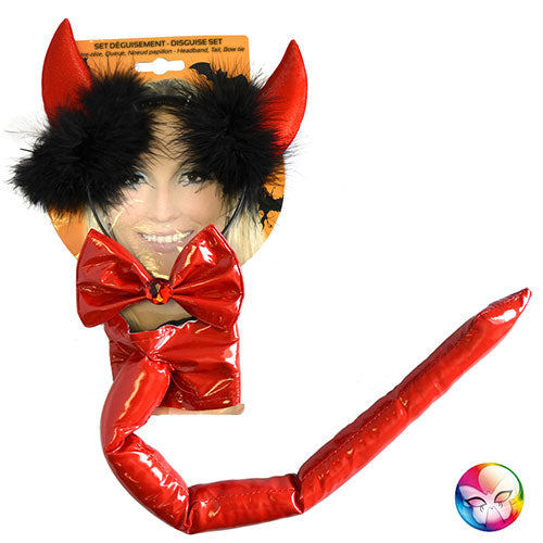 Red vinyl devil set