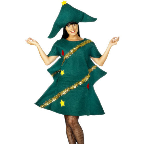 Déguisement femme sapin de Noël guirlande