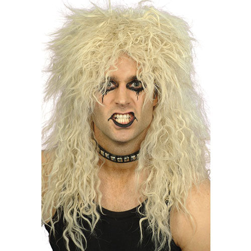 Blonde hard rock wig