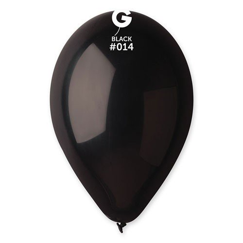 Bag of 100 black balloons 30cm