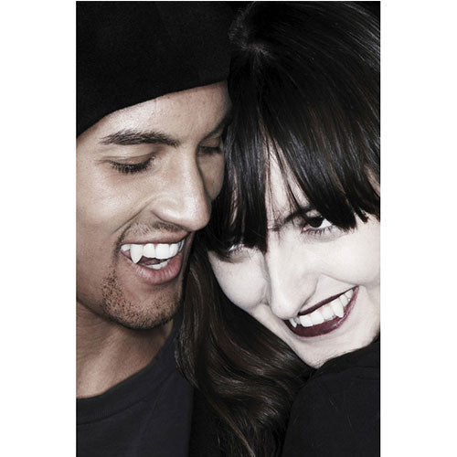 white vampire teeth