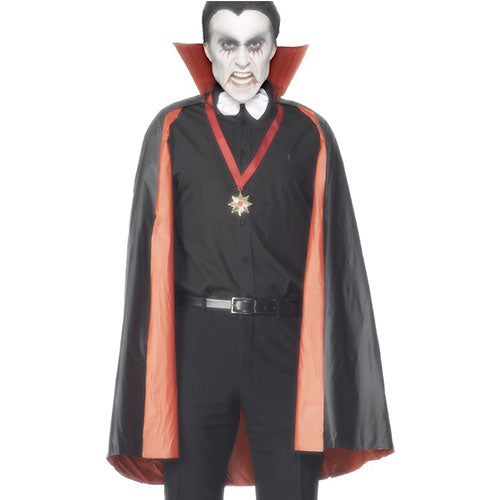 Black red reversible cape
