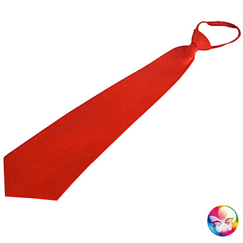 Red satin tie