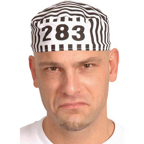 convict cap black white
