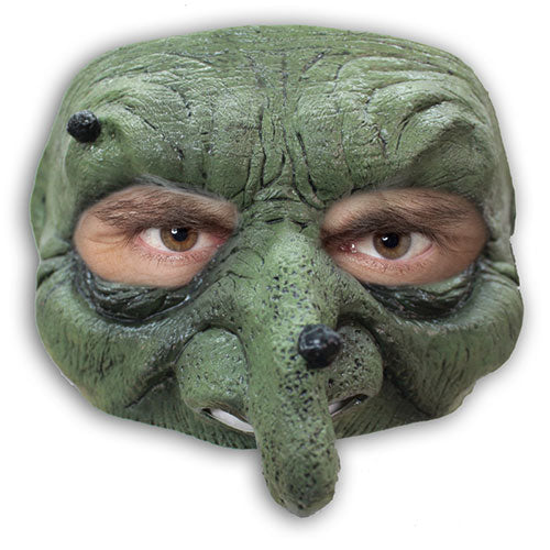 Demi masque sorcière verte