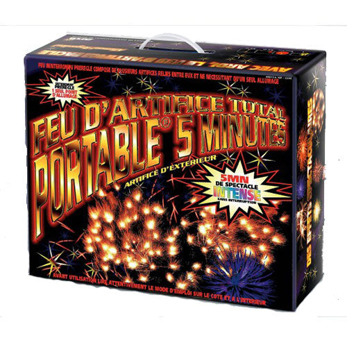 Portable total fireworks 5 minutes