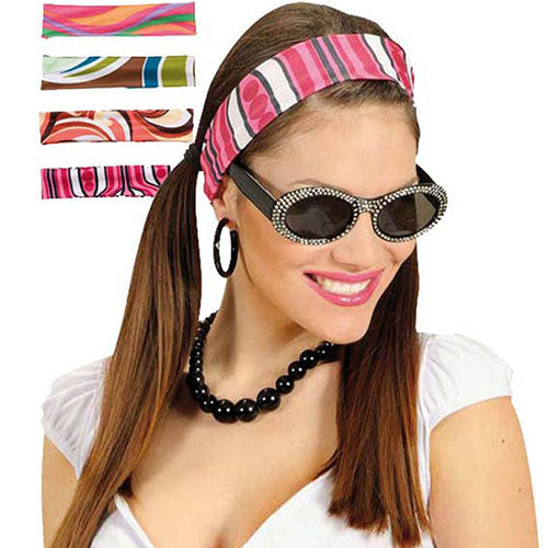 70s colorful headband