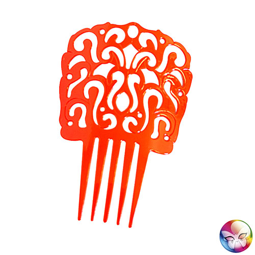 Red Andalusian comb