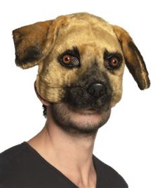Demi masque peluche chien