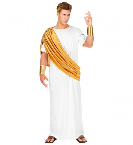 Mens White and Gold Caesar Costume