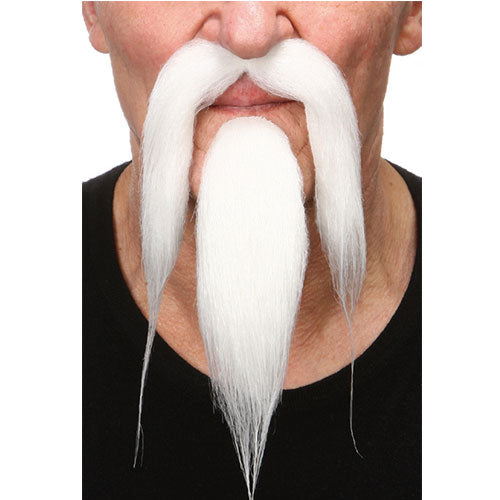white chinese luxury beard mustache