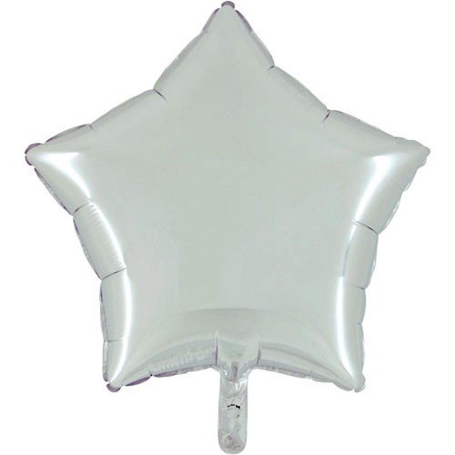 Ballon helium etoile argent 45cm