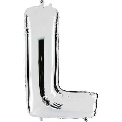 Ball metallic silver L, 102 cm