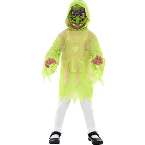 Green monster sorcerer kit child costume