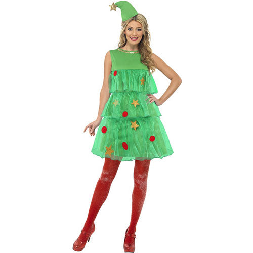 Déguisement femme sapin de Noël