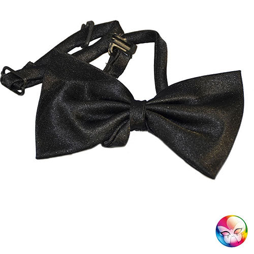 Black adjustable bow tie