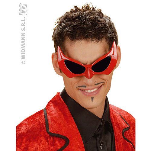 Lunettes diable rouge noir