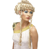 Perruque déesse grecque blonde clementia