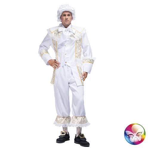 Déguisement homme marquis blanc