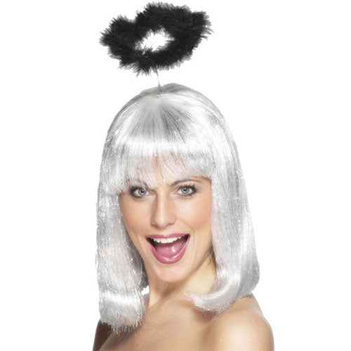 Dark marabou fallen angel halo