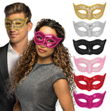 Masques Paillettes Multicolores - 6 Designs Adulte et Enfant