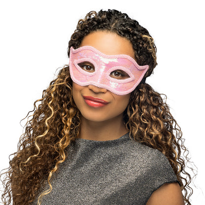 Masques Paillettes Multicolores - 6 Designs Adulte et Enfant