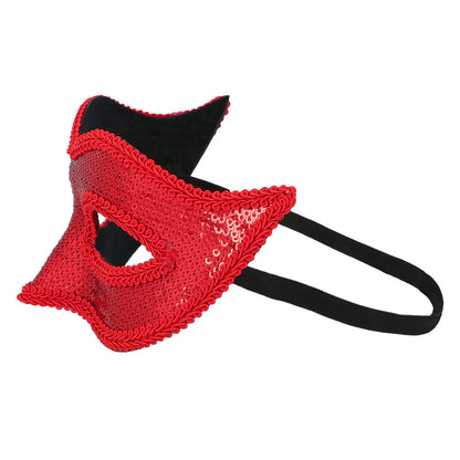 Masques Paillettes Multicolores - 6 Designs Adulte et Enfant