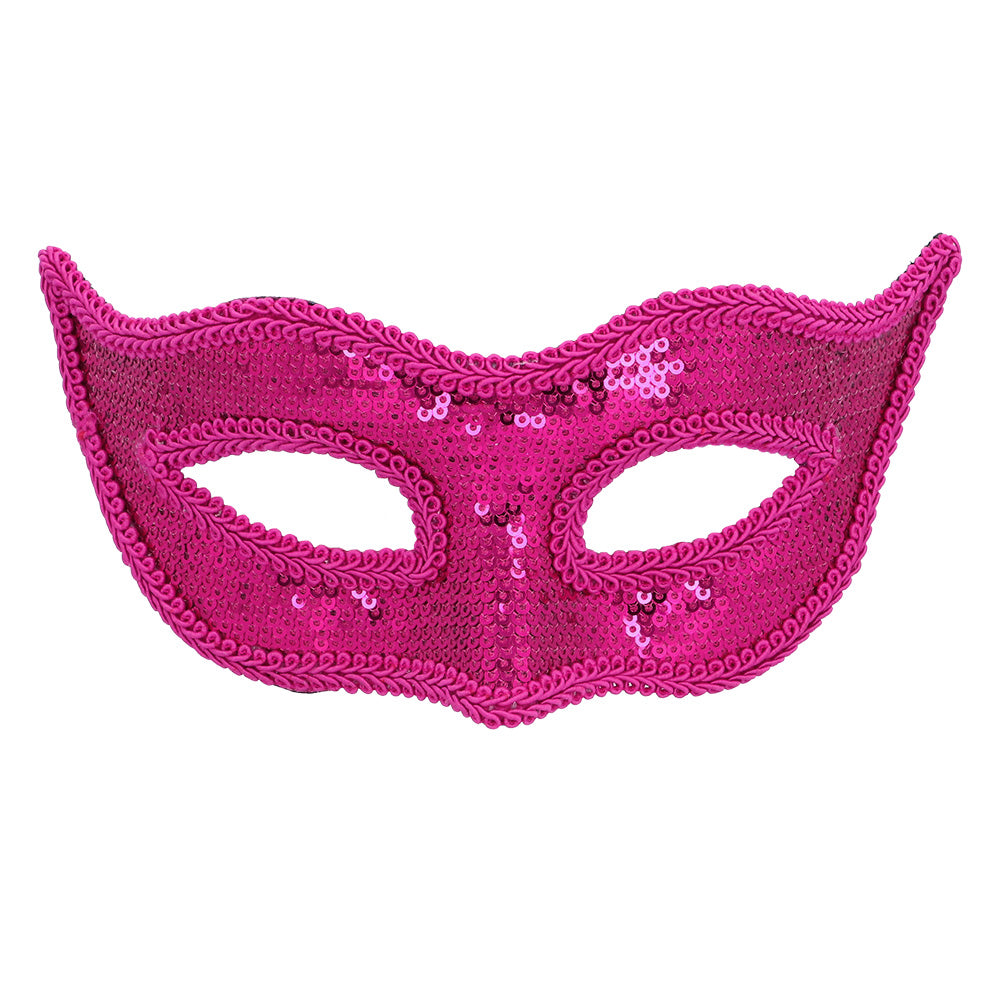 Masques Paillettes Multicolores - 6 Designs Adulte et Enfant