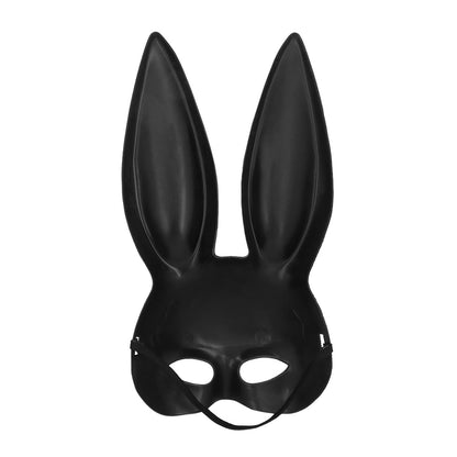 Masque Lapin Noir Brillant - Accessoire Déguisement Sexy