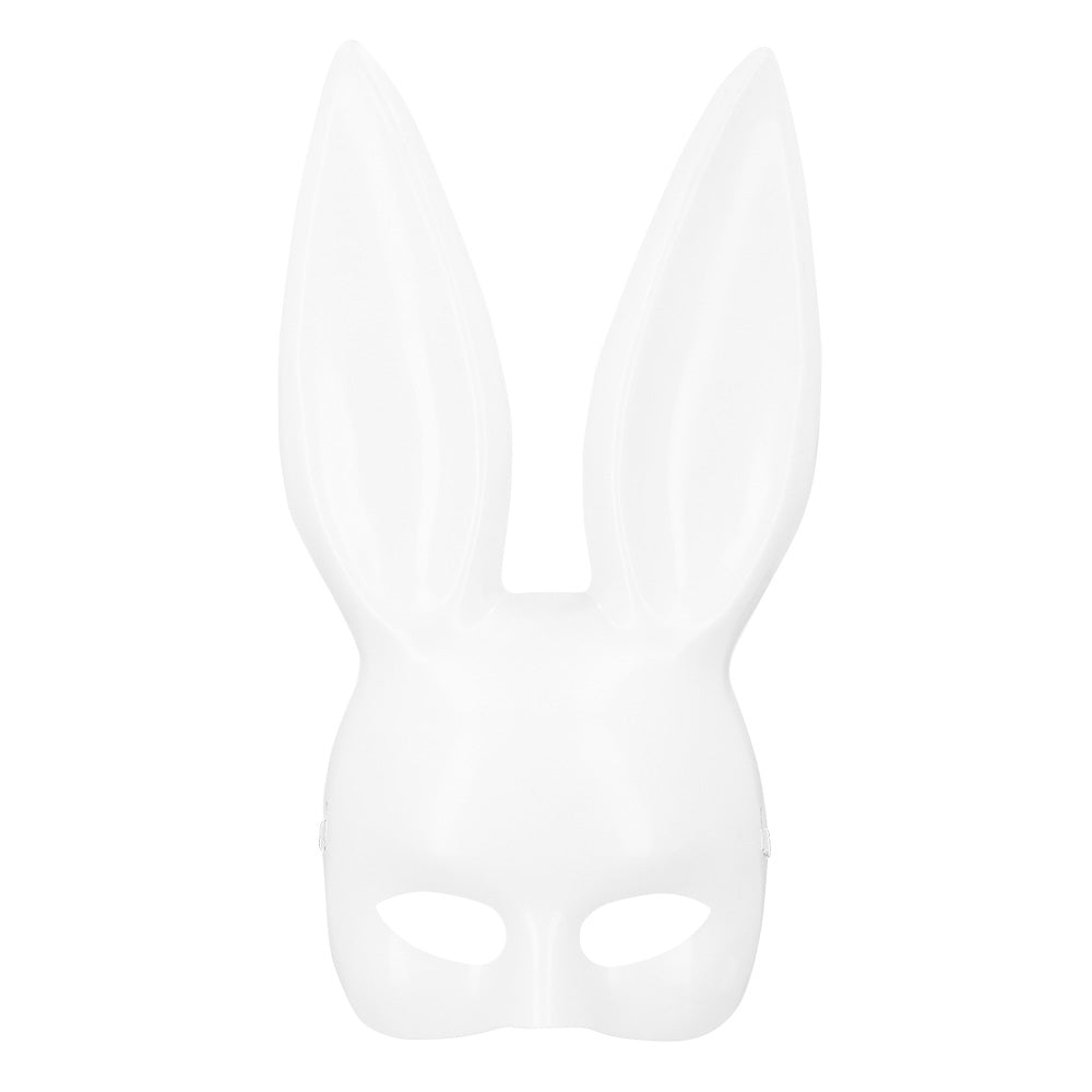 Masque Lapin Blanc Luxe - Accessoire Déguisement Fête
