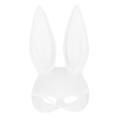 Masque Lapin Blanc Luxe - Accessoire Déguisement Fête