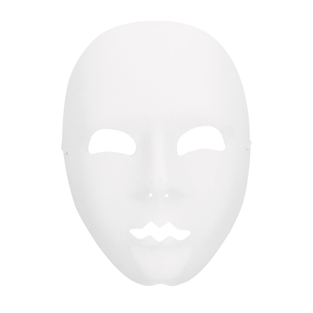 Masque Blanc Lisse - Déguisement Mime Pantomime