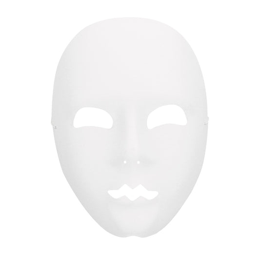 Masque Blanc Lisse - Déguisement Mime Pantomime
