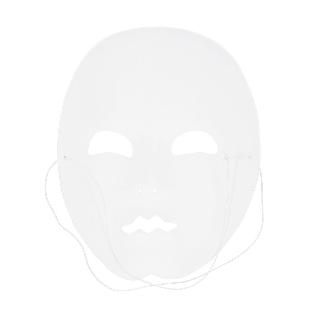Masque Blanc Lisse - Déguisement Mime Pantomime