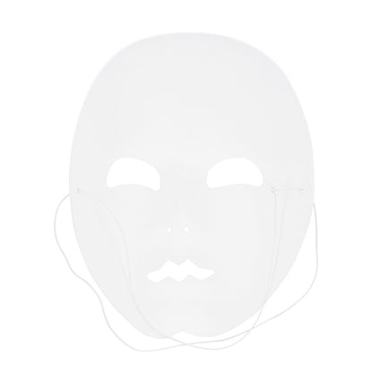Masque Blanc Lisse - Déguisement Mime Pantomime