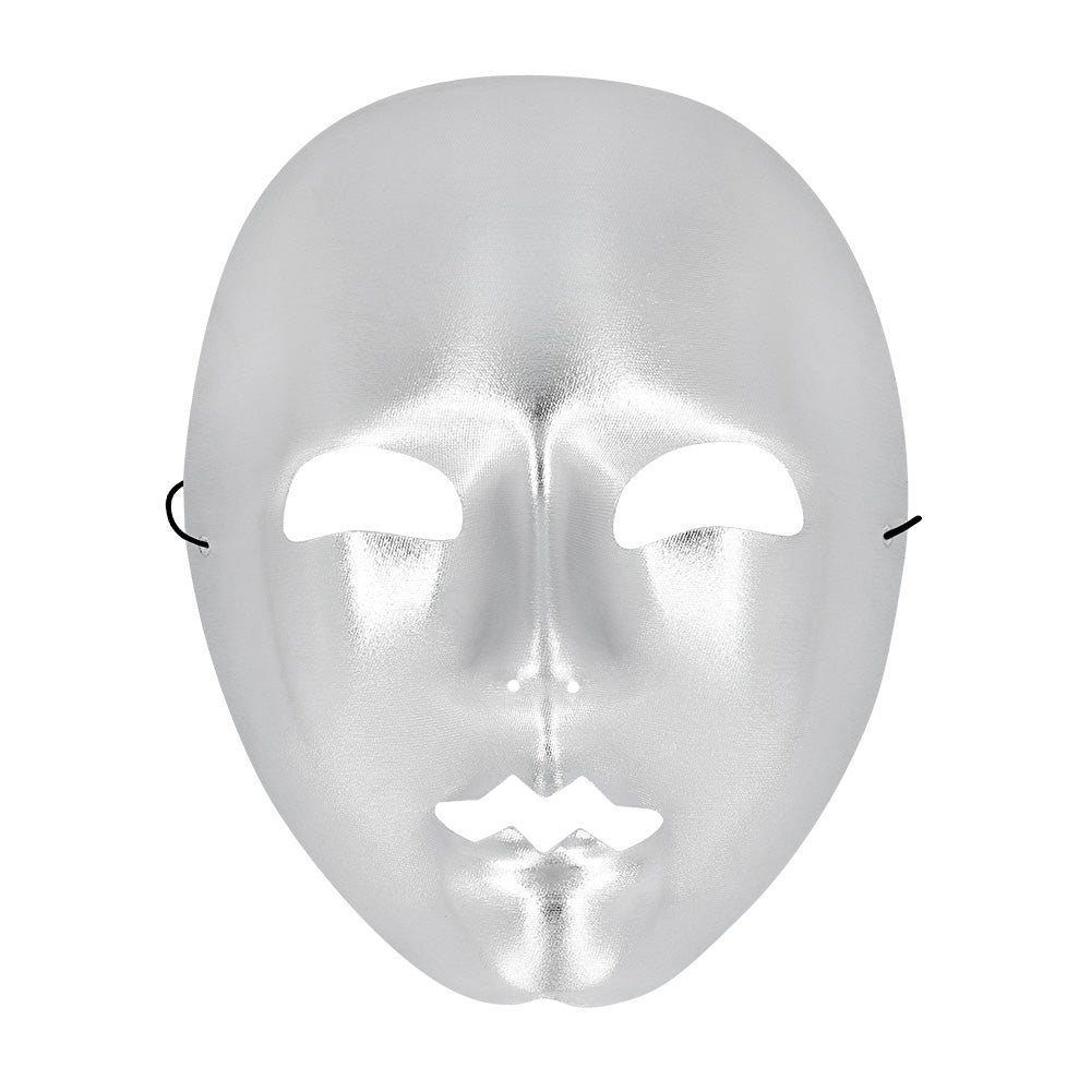 Masque Argenté Brillant avec Élastique - Déguisement